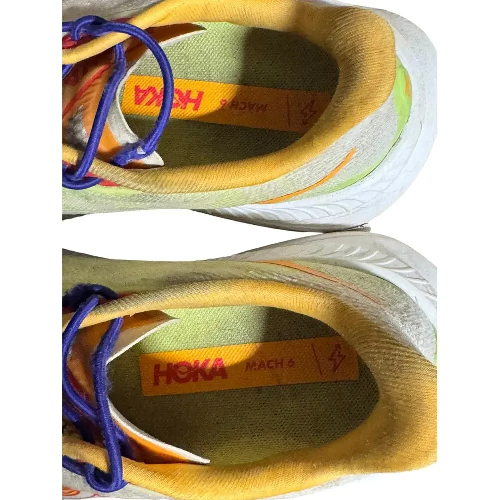 Hoka One One Mach 6 Athletic Sneakers Men's 7.5B Multicolor Cushioned Low Top